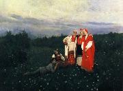 Konstantin Korovin The Rural life of Northern oil painting